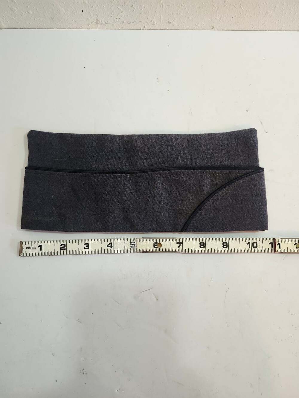 US Military Vintage Garrison Cap Dark Gray Wool Side Cap
